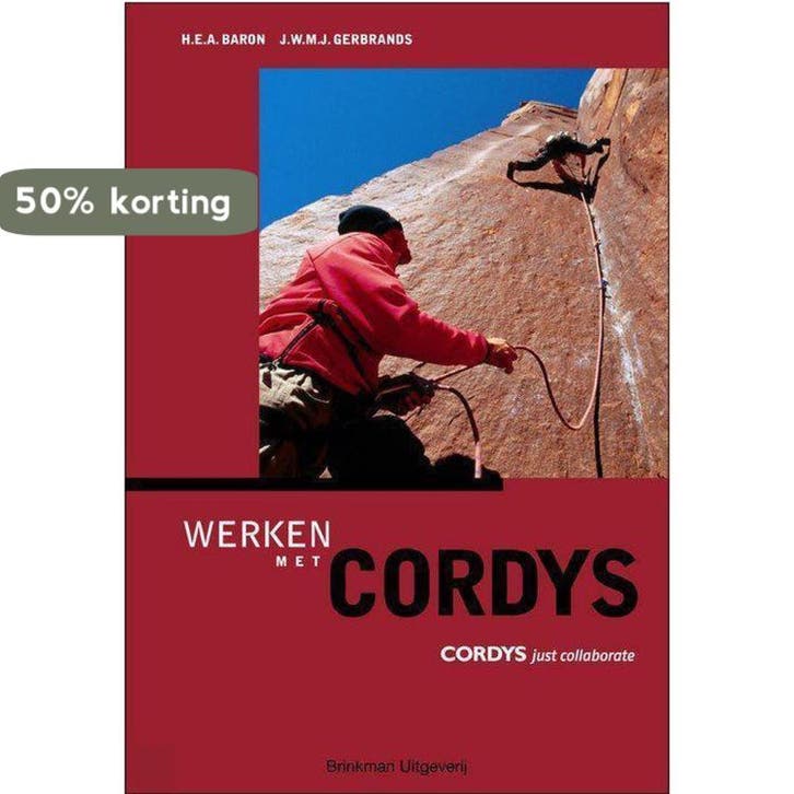 Werken met Cordys BCP 9789057520945 H.E.A. Baron, Livres, Livres scolaires, Envoi
