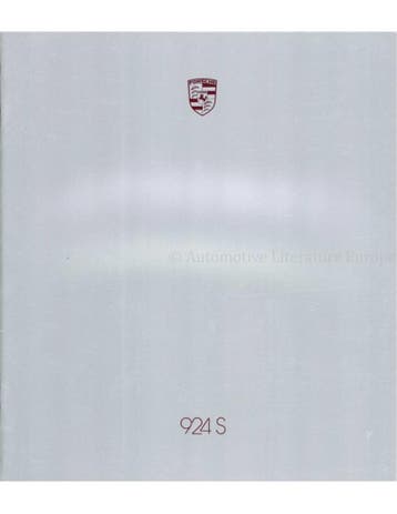 1986 PORSCHE 924 S BROCHURE ENGELS (USA), Nieuw