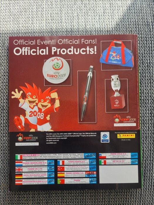 EK 2008 Austria- Switzerland Panini - 1 Album complet -, Collections, Autocollants