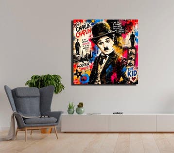 PLM-Art - Charlie Chaplin Pop, Antiek en Kunst