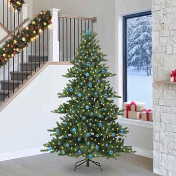 vidaXL Kunstmatige Hinged Kerstboom Groen 240 cm PVC en, Verzenden