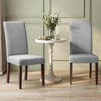 2x Eetkamerstoelen - hoge rugsteun - zacht zitting - grijs, Huis en Inrichting, Stoelen, Verzenden, Nieuw