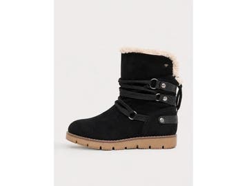 Veiling - Tom Tailor Winterboots Dames Maat 38 Zwart Nieuw, Nieuw