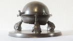 Inktpot - Elephant Tri-Headed Domed Roll Top Inkwell - Tin,