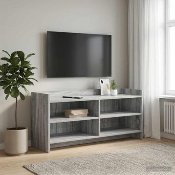 vidaXL TV Kast 100 x 33 x 47 cm Grijs Sonoma Bewerkt hout, Verzenden