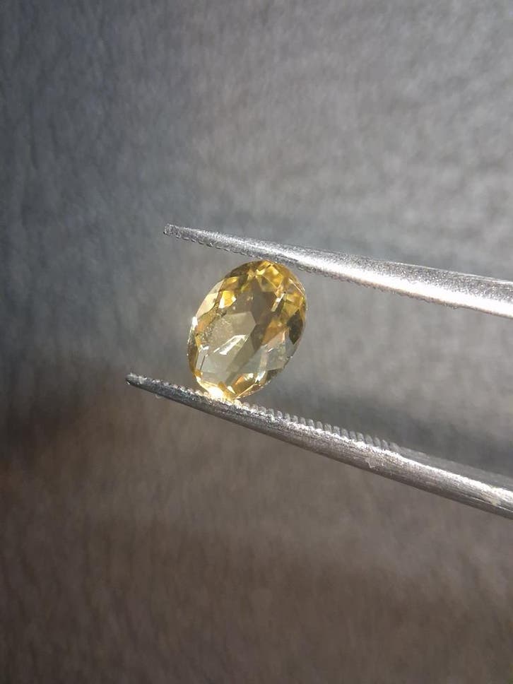 Natural Citrine – Faceted Oval Cut 5x7 mm 0.800 ct Sunlight, Handtassen en Accessoires, Overige Accessoires, Nieuw, Verzenden