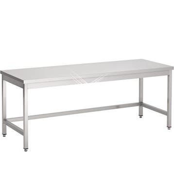Rvs woktafel zonder bodemschap 2800x700x600 mm, Verzenden
