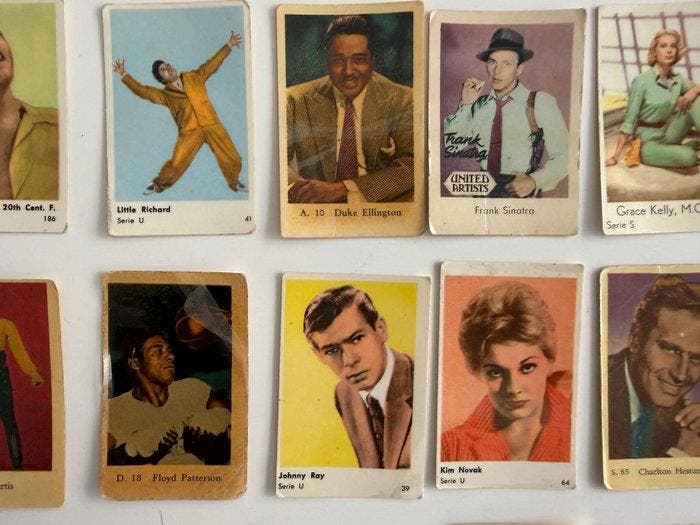 Marylin Monroe - Elvis Presley - Swedish Movie Star Card, Collections, Cinéma & Télévision