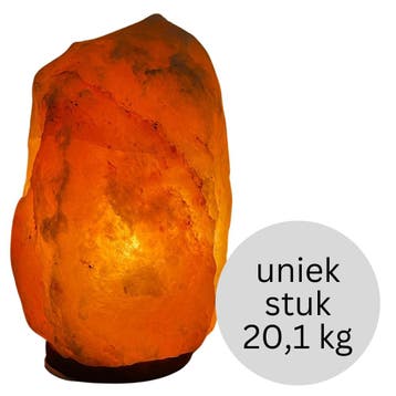 Himalaya Zoutlamp (roze kleur, 20,1 kg) - uniek stuk, Ophalen of Verzenden, Nieuw