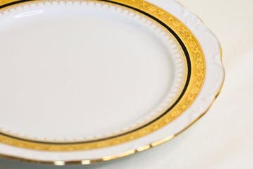 France Porcelaine - Assiette de service (12) - Porcelaine -