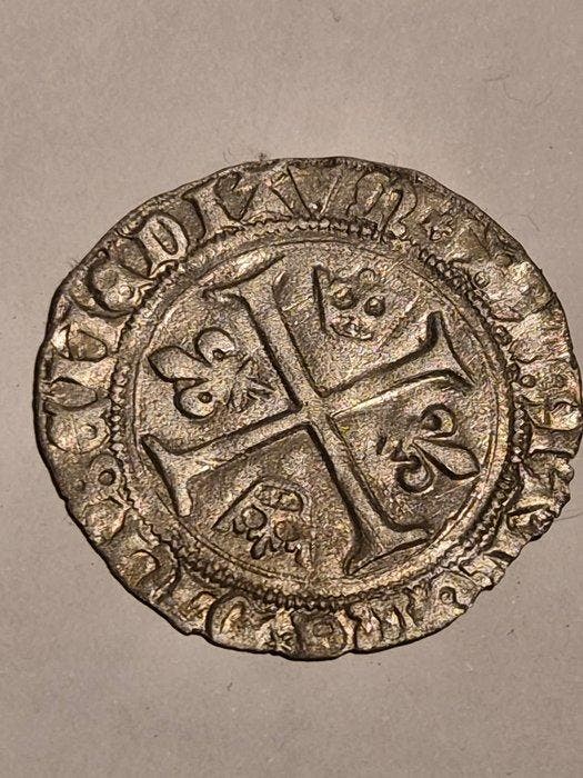 Frankrijk. Karel VII (1422-1461). Blanc aux lis (Zonder, Postzegels en Munten, Munten | Europa | Niet-Euromunten