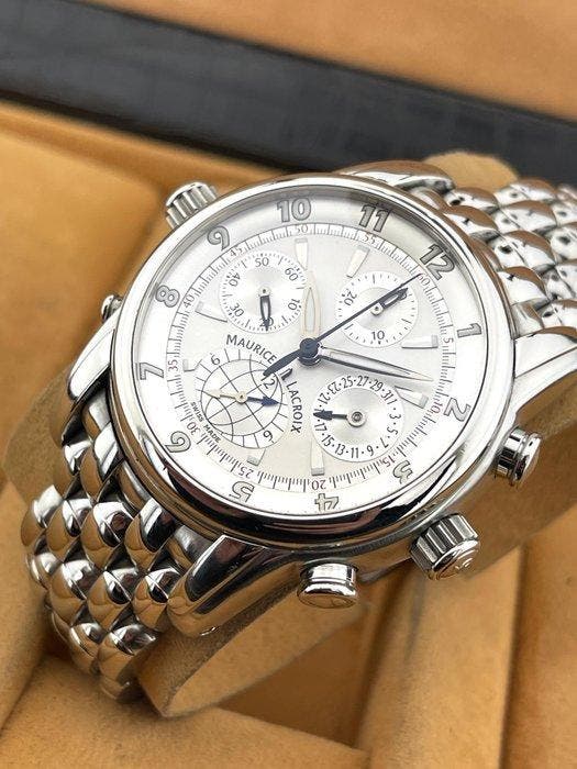 Maurice Lacroix - Masterpiece Globe GMT Chronograph - MP6398, Bijoux, Sacs & Beauté, Montres | Hommes
