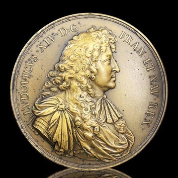 France. Bronze medal Louis XIV. Capture of Tournai and