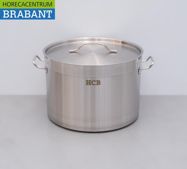 HCB RVS Soeppan Kookpan Pan Inductie 35 x 22 cm 23 liter, Zakelijke goederen, Horeca | Keukenapparatuur, Ophalen of Verzenden
