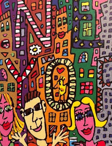 James Rizzi (1950-2011) - New York, So Good They Named it