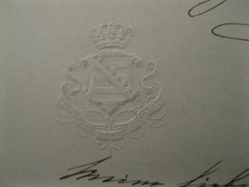 Herzog Ernst von Sachsen-Altenburg - Handschriftlicher Brief