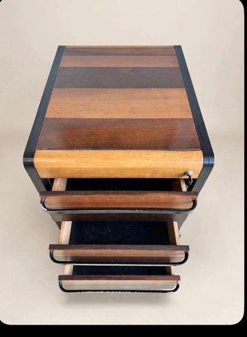 Archiefkast - Hout - Cubica Vintage, Antiek en Kunst