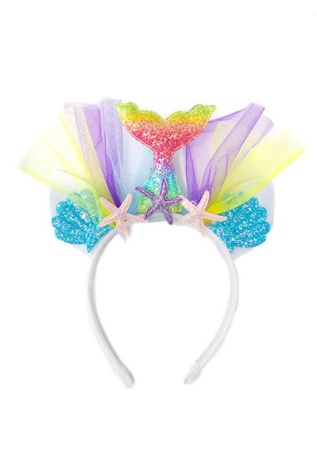 Haarband Zeemeermin Regenboog Diadeem Schelpen Iridescent Gl, Ophalen of Verzenden, Nieuw