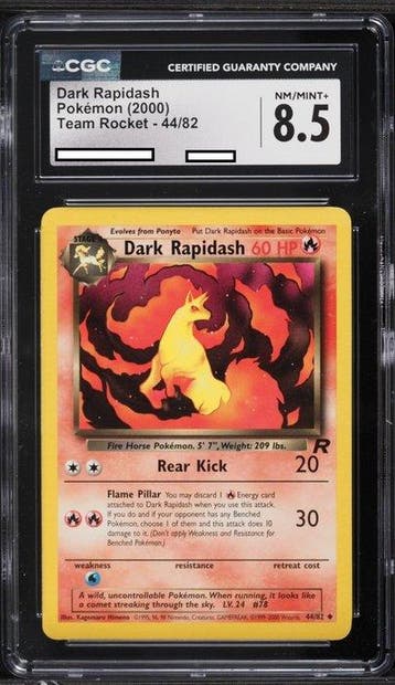 Graded card - Dark Rapidash #044 - Pokemon Team Rocket