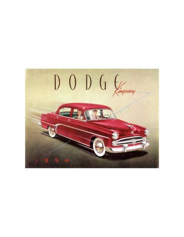 1954 DODGE KINGSWAY BROCHURE NEDERLANDS, Ophalen of Verzenden, Nieuw