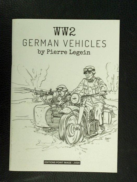 WW2 - German Vehicles- Carnet de croquis + dédicace - B - 1, Boeken, Stripverhalen