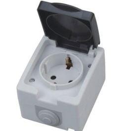 Waterdicht Geaard Buitenstopcontact IP54 - Ideaal LED toebeh, Verzenden
