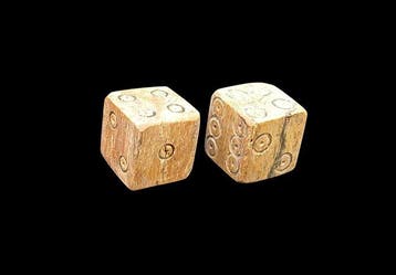 Oud-Romeins Been Dobbelstenen Gooien - 11 mm (Zonder