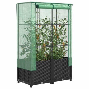 vidaXL Plantenbak verhoogd met kashoes 80x40x138 cm, Verzenden