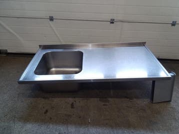Wasbak - B145 x D70 x H30 cm - RVS, Nieuw in verpakking