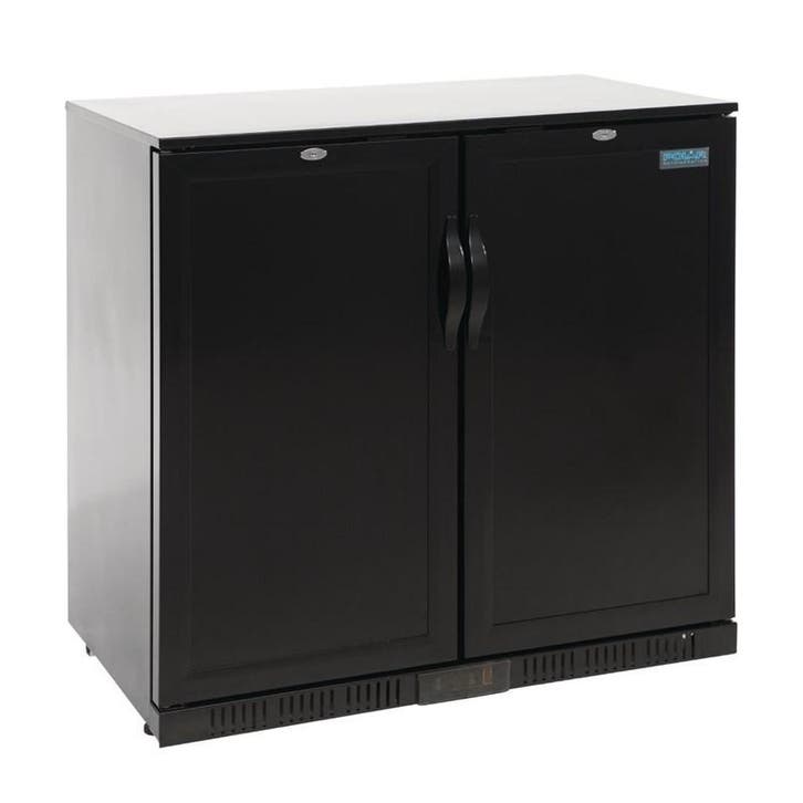 Polar G-serie 2-deurs barkoeling met blinde klapdeuren zwart, Zakelijke goederen, Horeca | Keukenapparatuur, Nieuw in verpakking