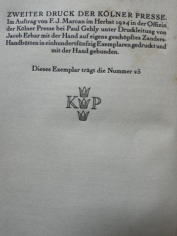 Friedrich Schlegel - Gespräch über die Poesie - 1924