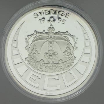 Zweden. Ecu Nobel Argent PROOF 1995 (Zonder minimumprijs)
