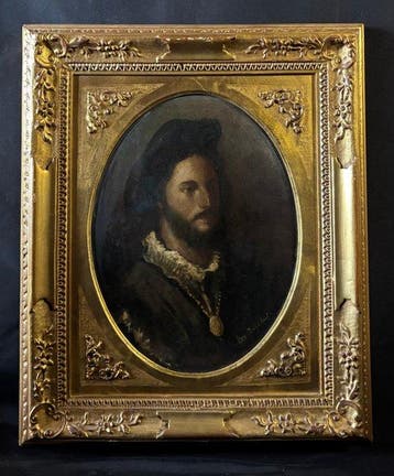 Dutch School (XIX) - Coppia di Ritratti Maschili