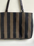 Fendi - Borsa Fendi pequin - pelle e tela - ottime, Nieuw
