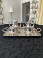 Wiskemann - hartversilbertes Kaffee-Tee-Set mit Tablett /