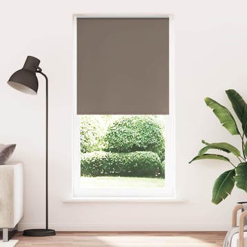 vidaXL Rolgordijn verduisterend koffie 115x210 cm, Verzenden