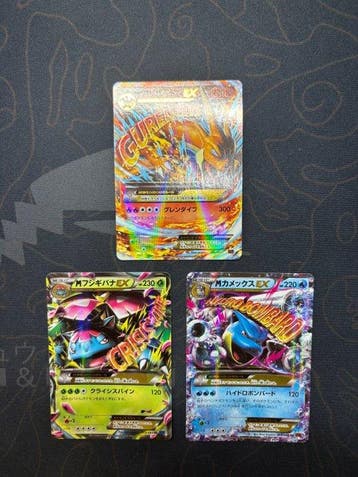 Pokémon Card - Florizarre, Dracaufeu, Tortank Illustration