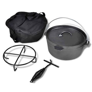 vidaXL Braadpan 4,2 L inclusief accessoires, Maison & Meubles, Cuisine | Casseroles & Poêles, Verzenden