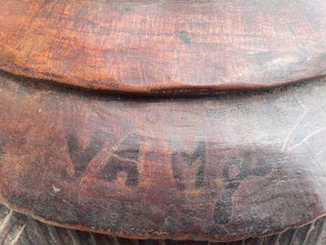 Tambour - sculptuur - Luba - Democratische Republiek Congo