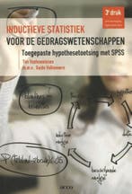 Inductieve statistiek voor de gedragswetenschappen, Boeken, Verzenden, Gelezen, Tim Vanhoomissen