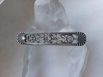 Zilver - Broche - Art Nouveau-stijl, Antiek en Kunst
