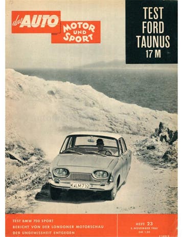 1960 DAS AUTO MOTOR UND SPORT MAGAZINE 23 DUITS