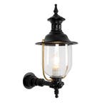 Buitenverlichting wand rond Lindau Muurlamp Zwart, Verzenden, Nieuw