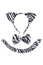 Zebra Tijger Haarband Oren Strik Staart Diadeem Set Zwart Wi, Kleding | Dames, Ophalen of Verzenden, Nieuw