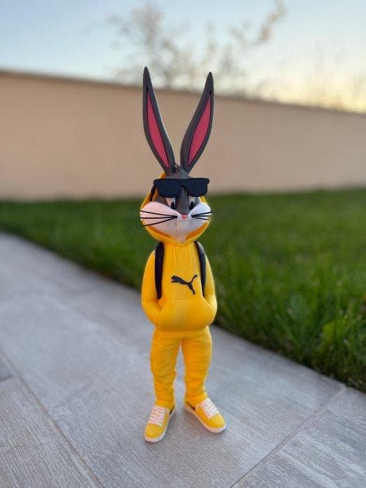 ArtPej - Bugs Bunny Street XL, Antiquités & Art, Art | Objets design