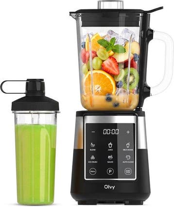 Olvy Kitchen Blender - Smoothie Maker - 1,5L Glazen Kan met, Verzenden, Nieuw