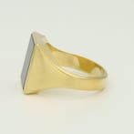 Ring - 14 karaat Geel goud - Onyx, Nieuw