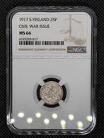 Finlande, Grand-Duché sous domination russe. 25 Pennia 1917