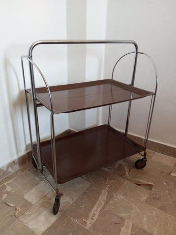 Chariot de service - Bakélite, Plastique, Métal - Chariot de