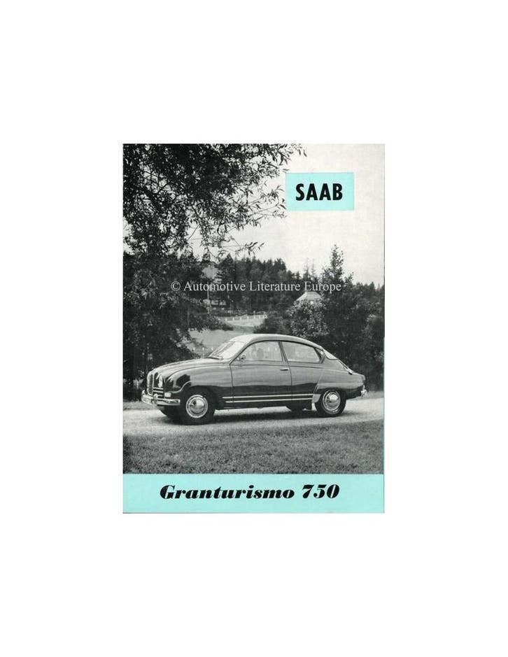 1961 SAAB 96 GRANTURISMO 750  BROCHURE ZWEEDS, Livres, Autos | Brochures & Magazines, Enlèvement ou Envoi